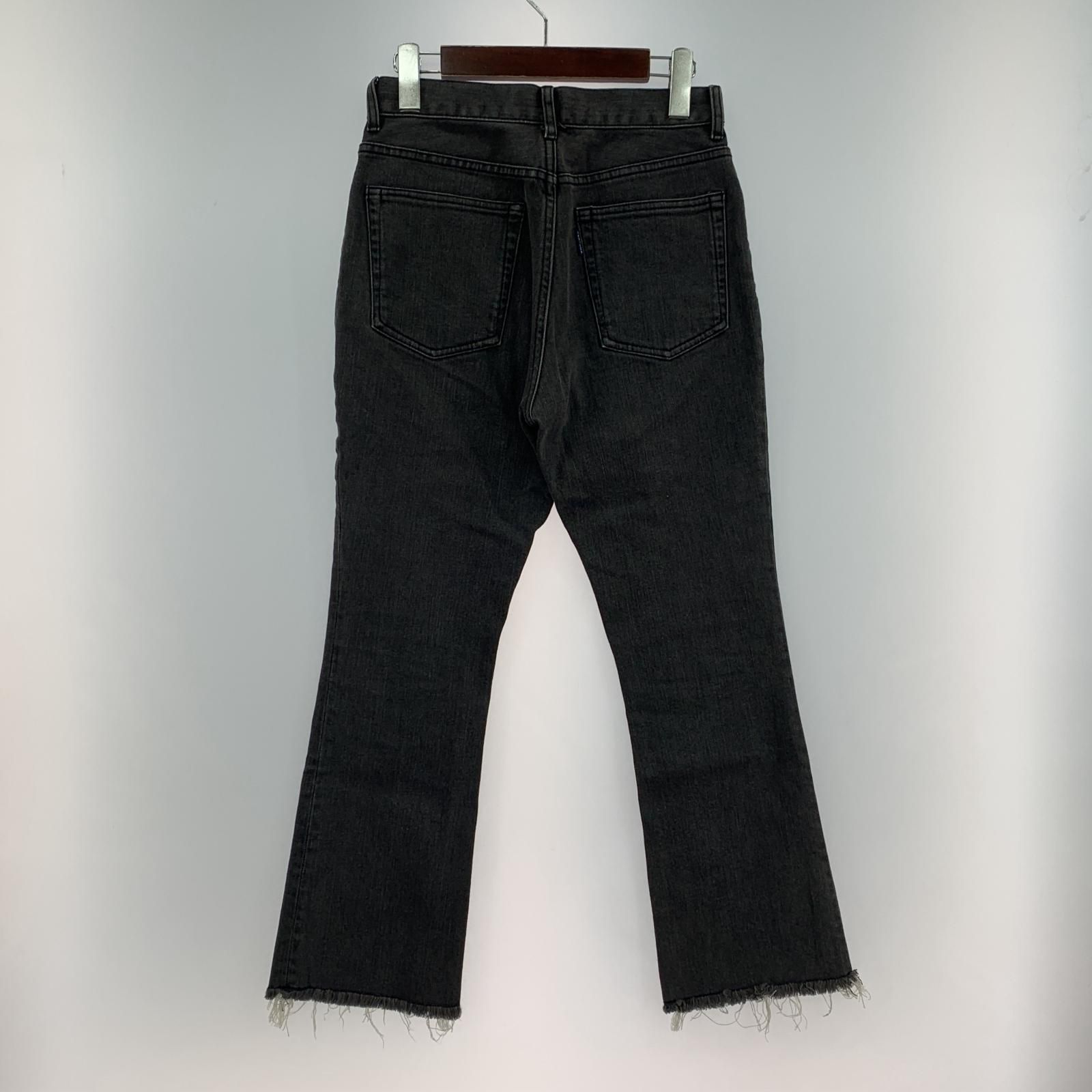 未使用級 マディソンブルー HEM CUT SLIM FLARE デニム MADISONBLUE(マディソンブルー)のHEM CUT FLARE PT DENIM通販