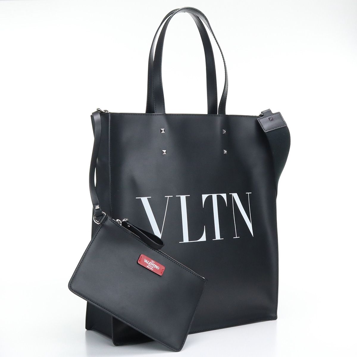 VALENTINO ヴァレンティノ VLTN レザー トートバッグ - トートバッグ