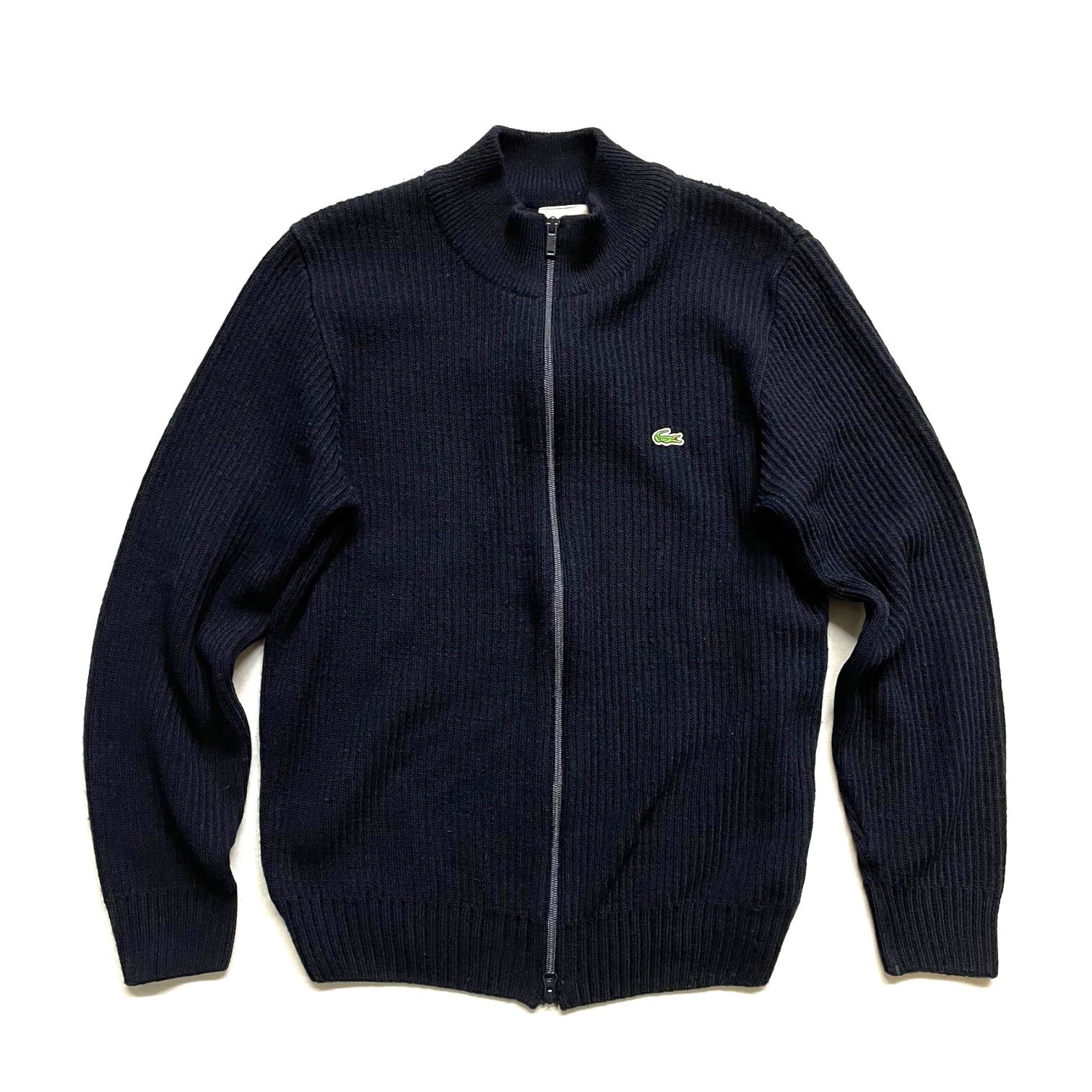 中古品】LACOSTE ラコステ ジップアップ ドライバーズ ニット 