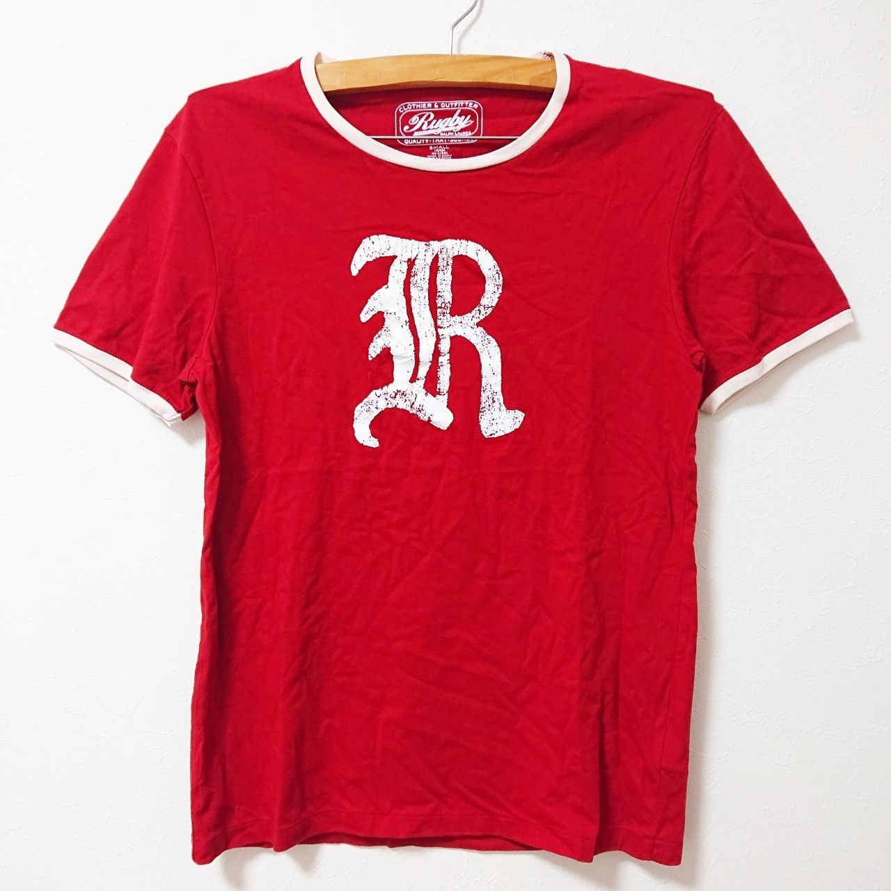 w^)b RALPHLAUREN Rugby ラグビー 半袖Tシャツ カットソー ロゴ