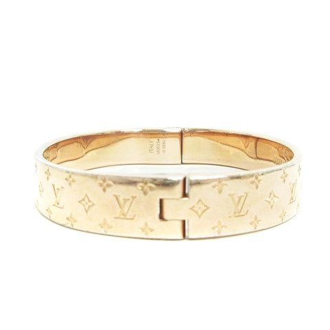ルイヴィトン LOUIS VUITTON 20年製 バングル カフ ナノグラム M