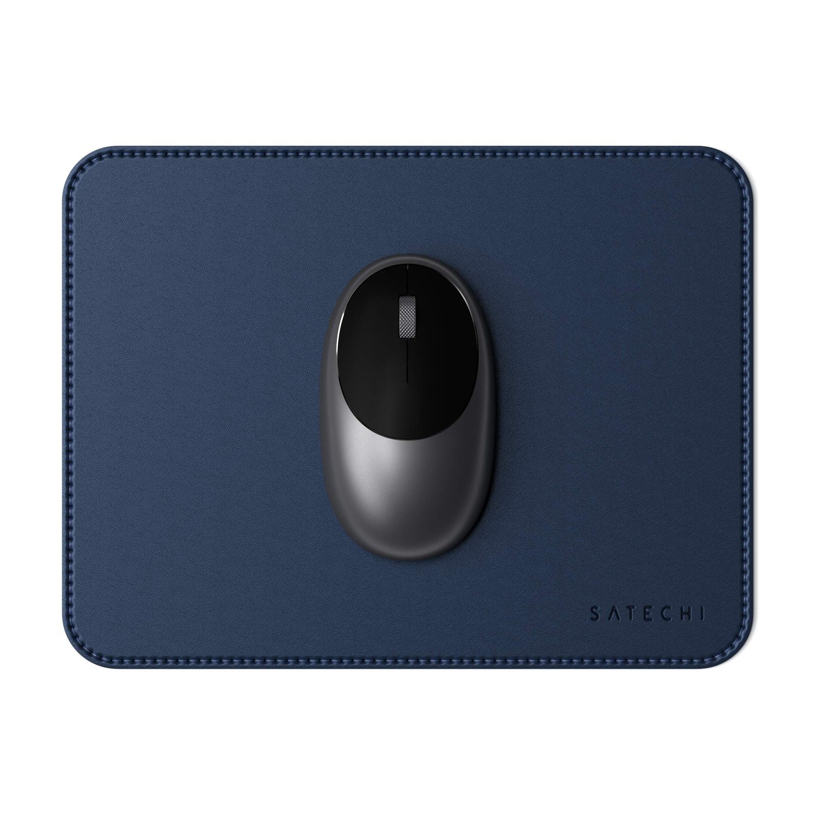 Satechi Eco レザー マウスパッド 漆塗りやニス塗装の木製デスクにも可 (25x19cm) (ブラウン)