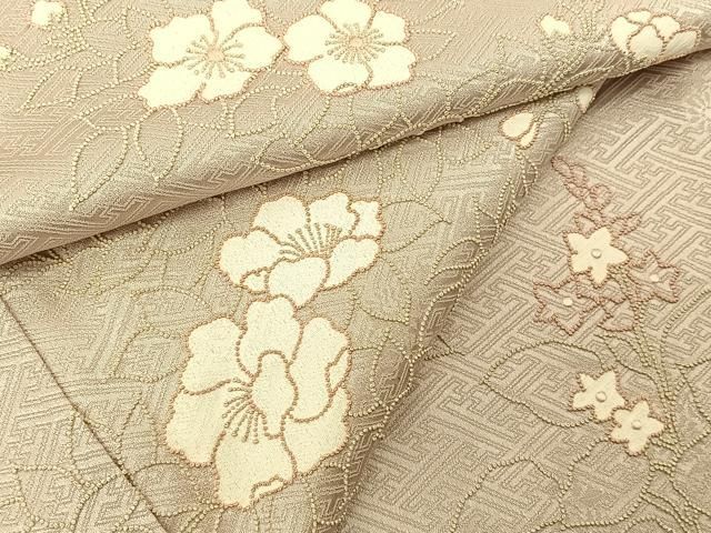 平和屋着物□訪問着 駒刺繍 絞り 吹き寄せ文 金彩 正絹 逸品