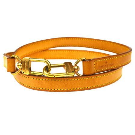 【中古】 ルイヴィトン LOUIS VUITTON バッグ用 ショルダーストラップ ブラウン レザー 66MD169