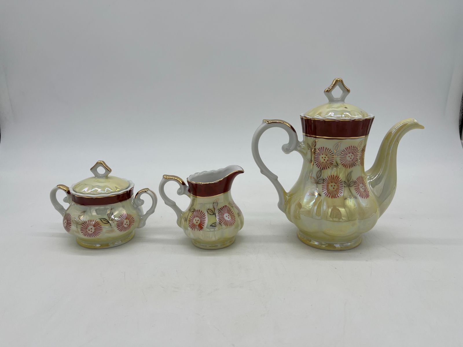 大正〜昭和初期 輸出向 九谷焼 ティーポット シュガーポット