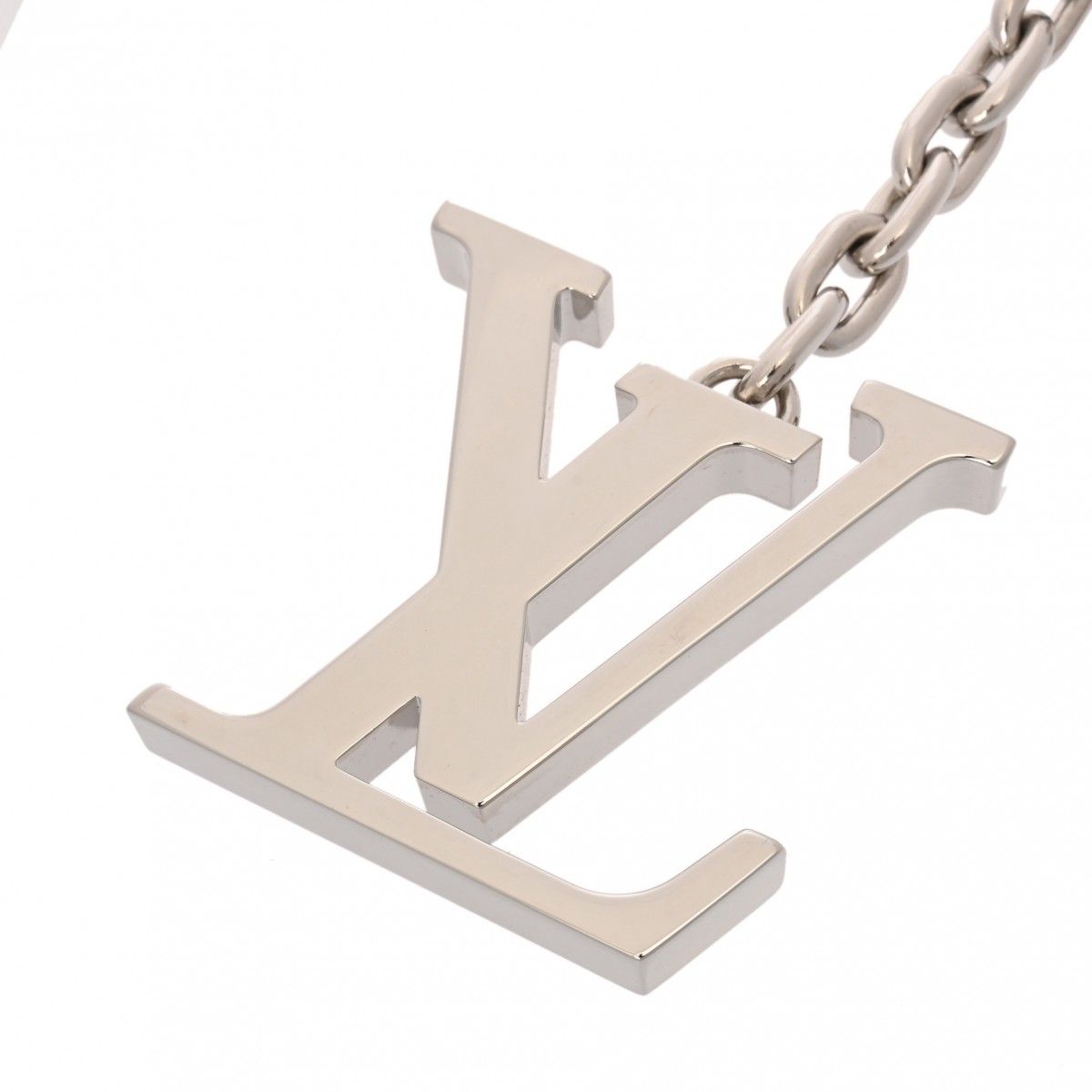ルイヴィトン ポルトクレ イニシャル LV キーリング シルバー