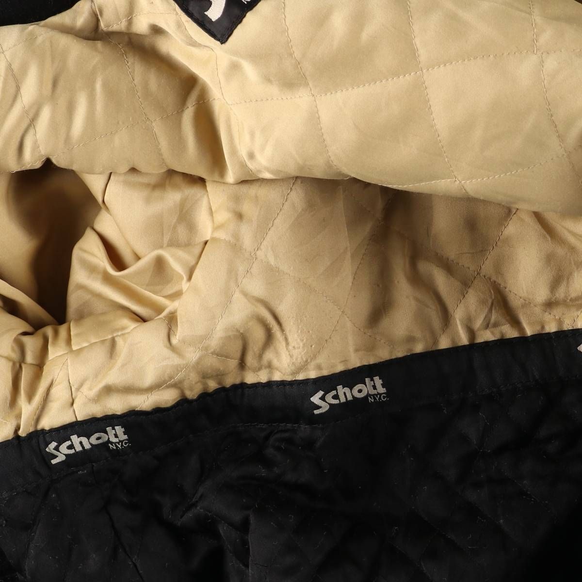 袖革ウールスタジャン アワードジャケット