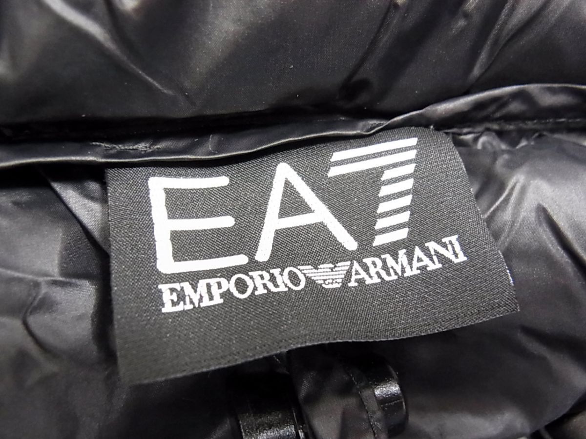 新品 羽毛◇EMPORIO ARMANI EA7 ライトダウンジャケット 大きめサイズ 3XL ブラック エンポリオ アルマーニ  メンズ 正規品