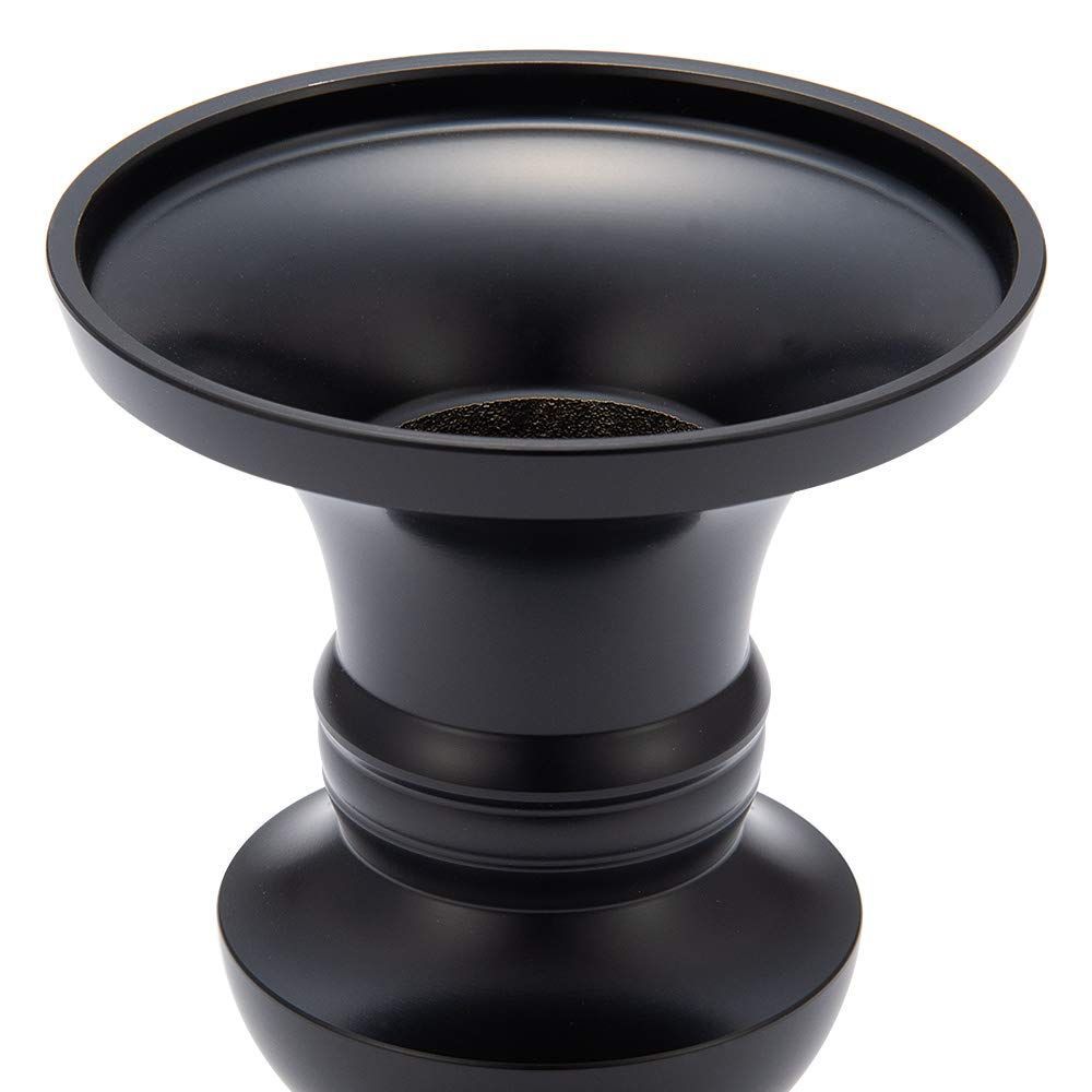 仏具 花立 黒色 滝田商店 4.5寸 高さ13.9cm×口径10.2cm 仏壇屋 仏壇用の花立て 花瓶 真鍮製 高岡銅器 証明書付