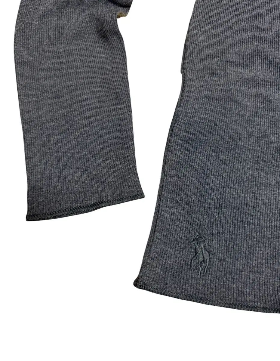 ポロ Ralph Lauren ラルフローレン グレー リブ タートルネック S