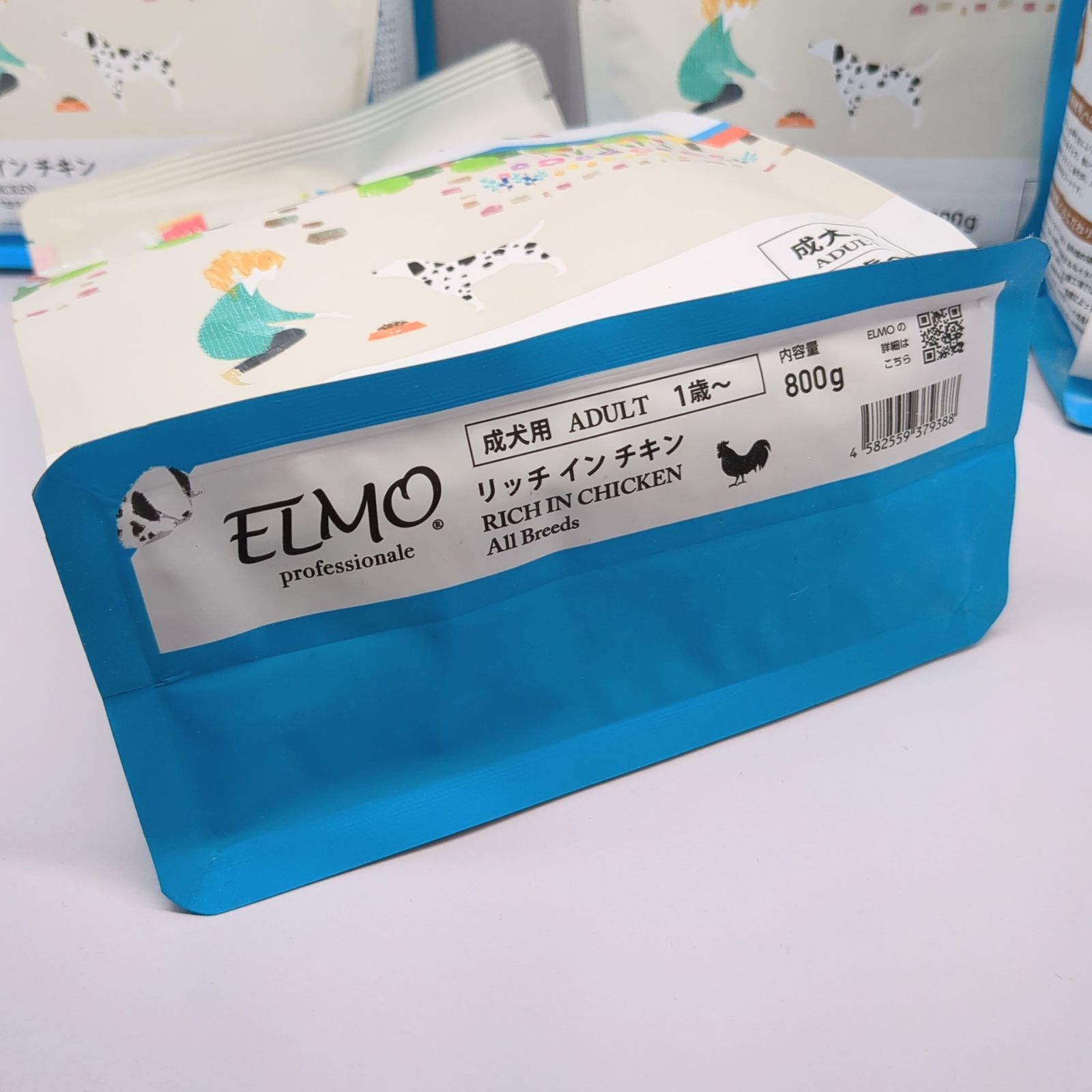 ELMO エルモ ドッグフード リッチインチキン 800g×12（9.6キロ