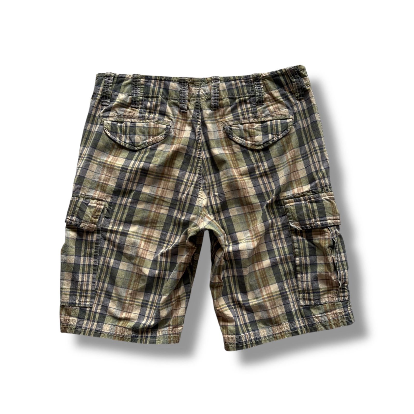 00s GAP Plaid Pattern Cargo Shorts ギャップ チェックパターン