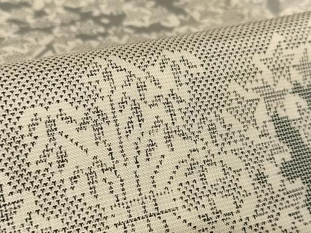 平和屋着物○本場大島紬 白大島 9マルキ 樹林文 正絹 逸品 AAAT9517np  