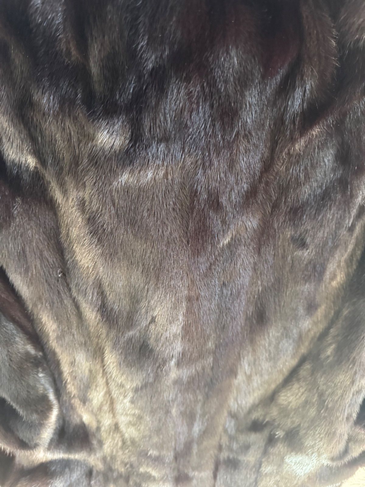 ARIANNA ダークブラウン ファーミンクハーフコート ARIANNA ミンク毛皮