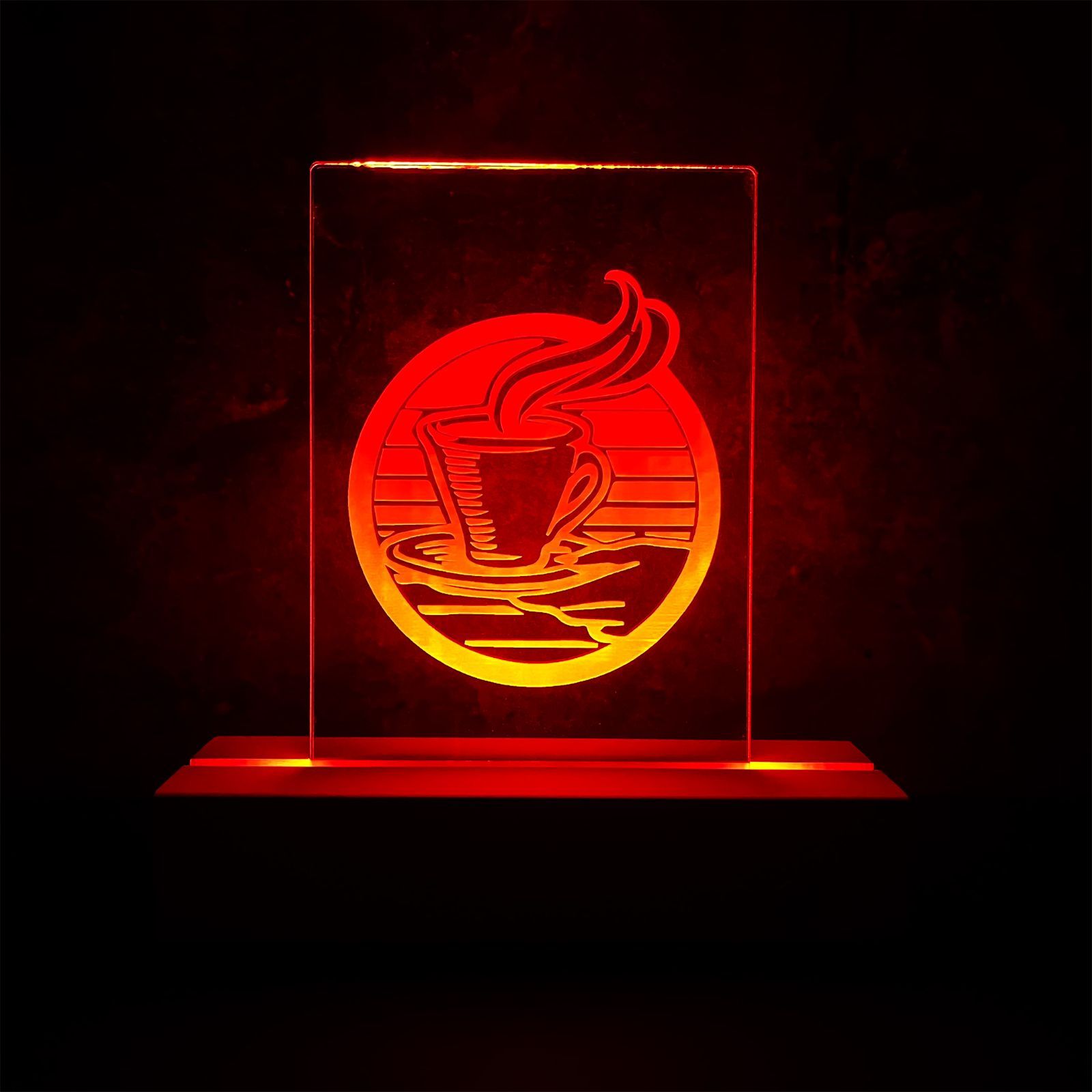 Coffee Shop」ネオンサイン 小型 ラインアート 置物 オブジェ LED 間接