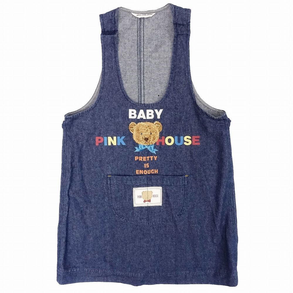 PINK HOUSE クマ刺繍エプロン ピンクハウス エプロン クマ