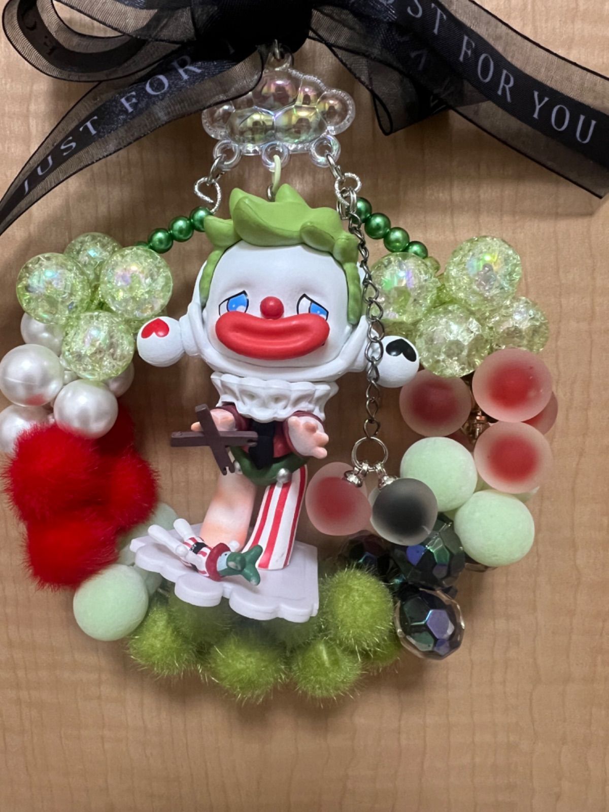 ♪リース♪ハンドメイド スカルパンダ ピエロおまけ付き - メルカリ