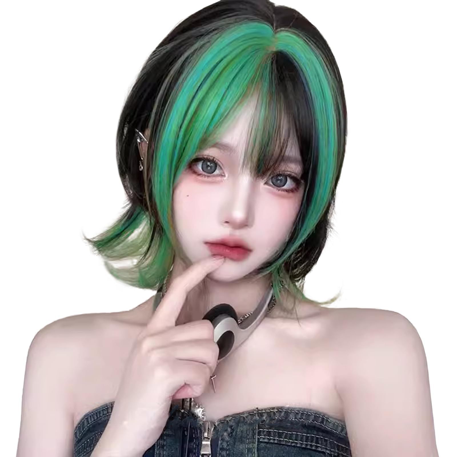 【在庫処分】ハロウィン 可愛い 小顔 コスプレ 原宿系 ロリータ ワンカール ぱっつん前髪 wig wig ウィッグ ウィッグ ウィッグ ファッション 女装 女性用 かつら かつら 日常 カツラ ボブウィ