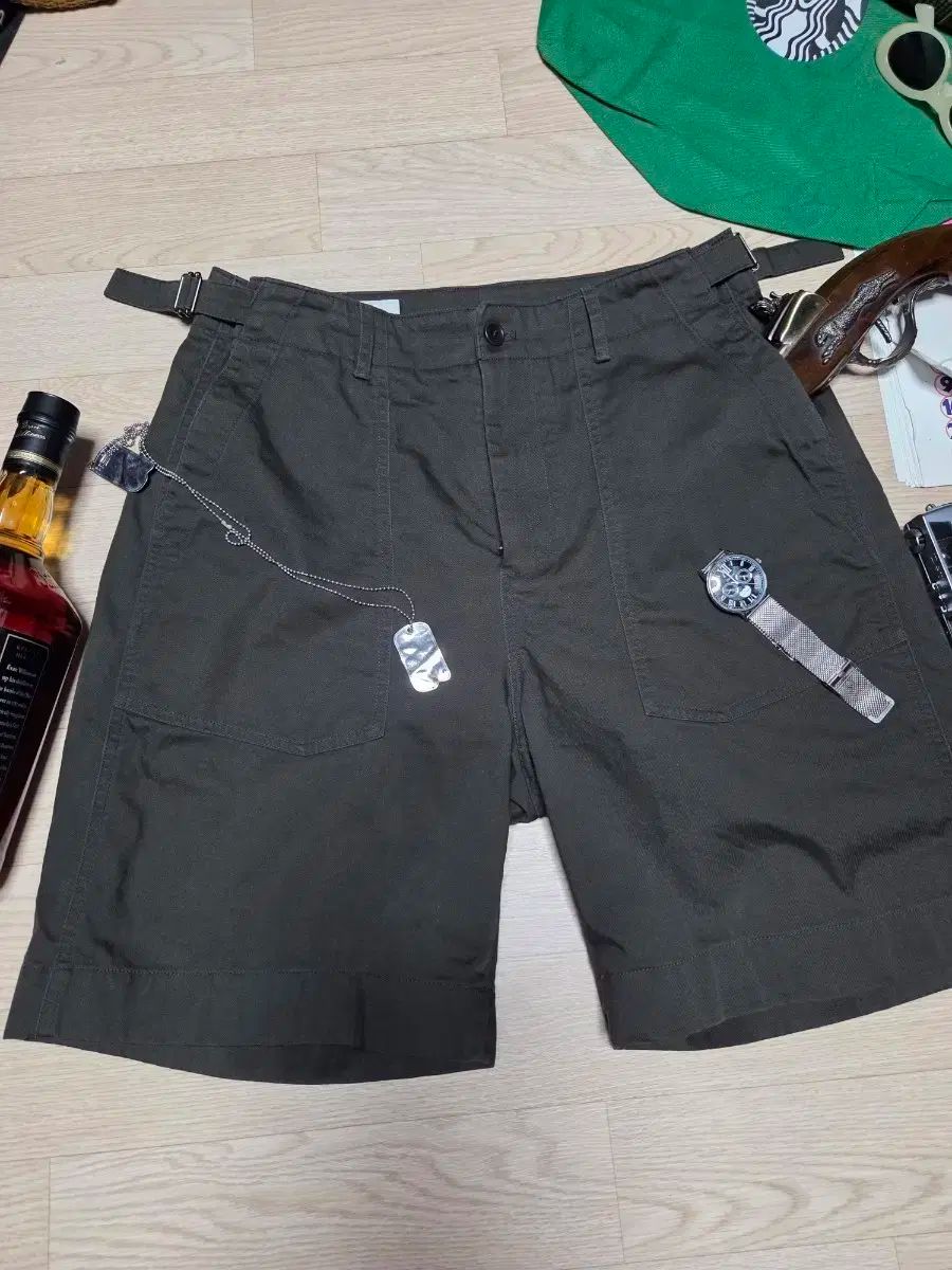 INTHERAW アジャスト ミリタリー ショーツ ファティーグ ハーフパンツ