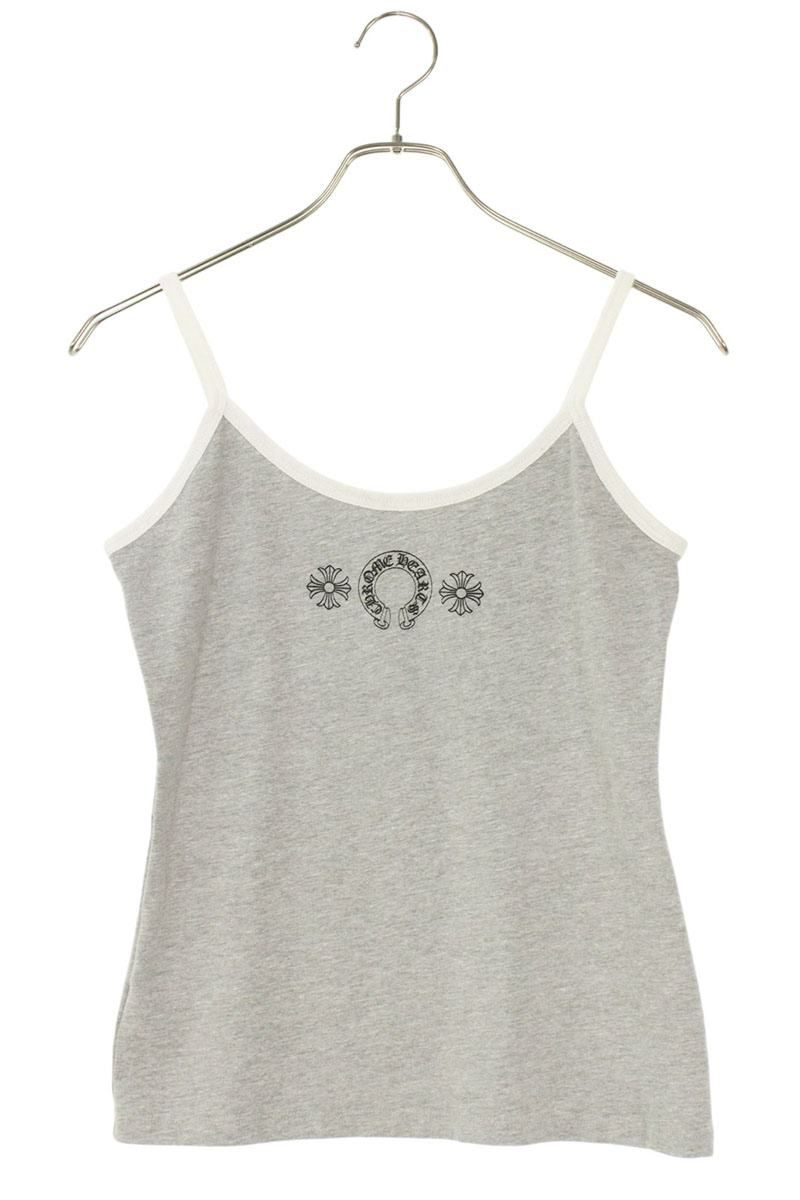 クロムハーツ　ホースシューキャミソール　M クロムハーツ ホースシューロゴプリントキャミソール レディース