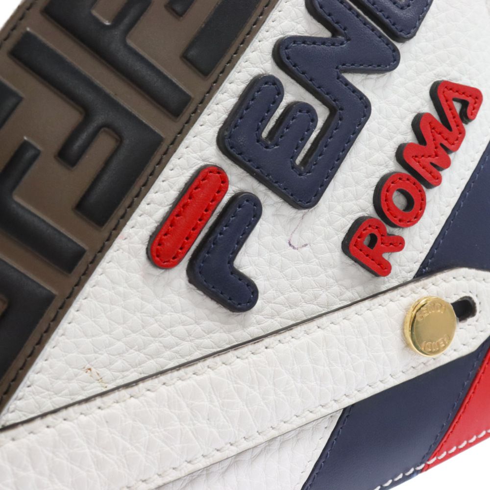 FENDI (フェンディ) ×FILA スモール トリプレット ロゴ レザー FENDI (フェンディ) ×FILA スモール トリプレット ロゴ レザー