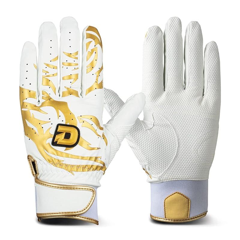 ディマリニ(DeMARINI) 1206 野球 バッティンググラブ 両手用 WTABG1206L ホワイト×ゴールド L 0
