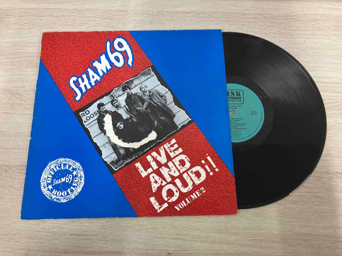 LP】 SHAM69 LIVE AND LOUD‼︎ VOLUME2 LINK LP 025 - メルカリ