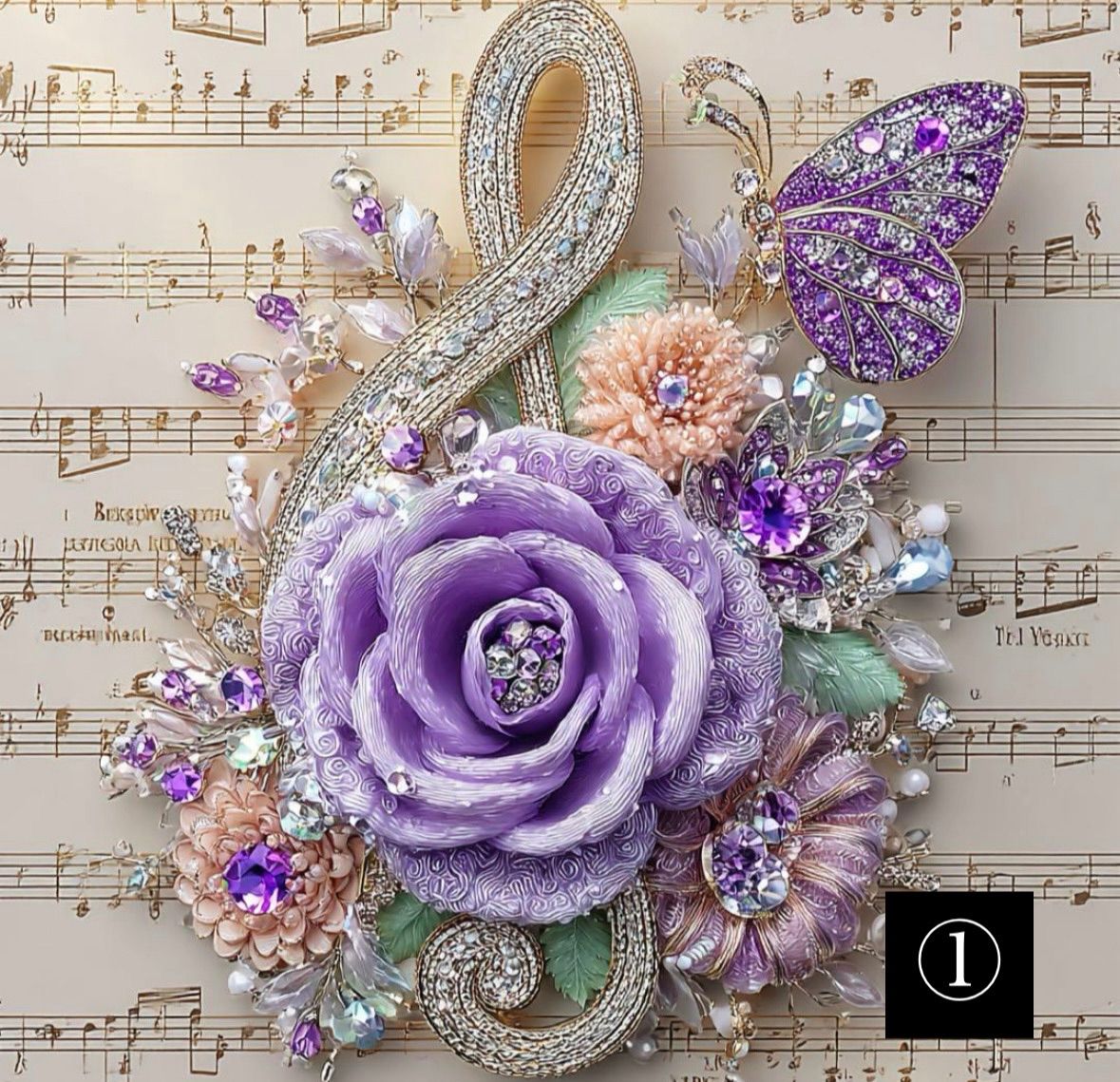 ハンドメイド パネル トートバッグ ポーチ 音符