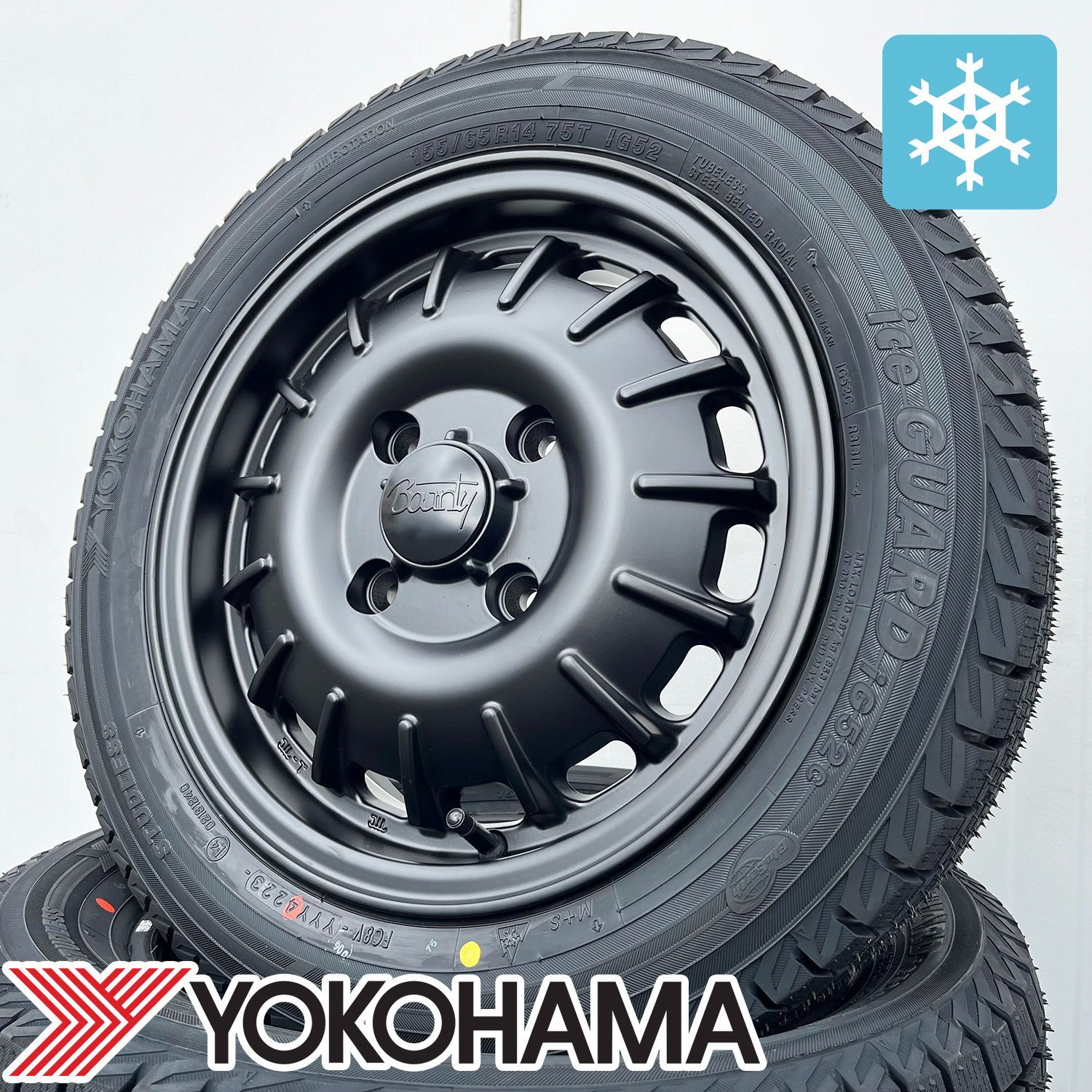 軽自動車 スタッドレスタイヤ 14インチ ホイールタイヤ 4本セット 