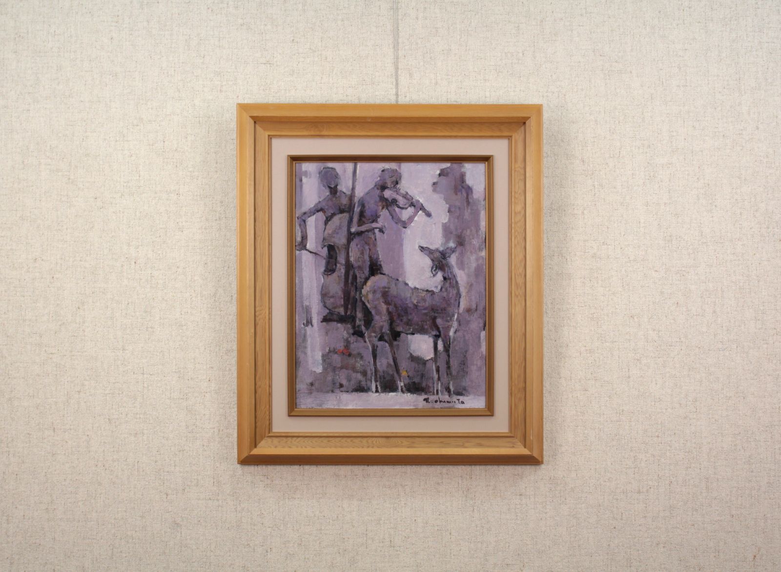 奥村正人『無題』油彩画【真作保証】 絵画 奥村正人 『少女』 油彩画 - 北海道画廊