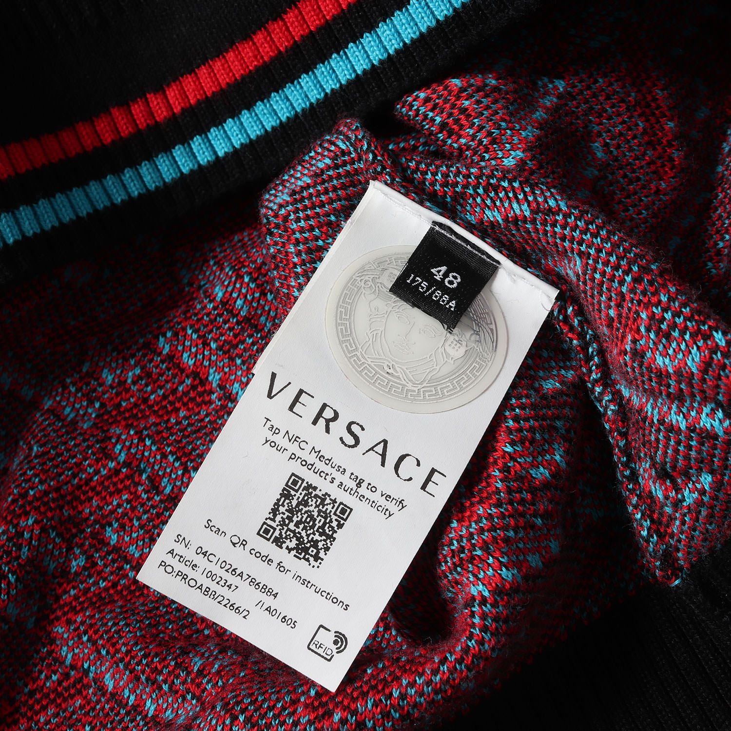 美品】VERSACE ヴェルサーチ ニット サイズ:M / 22SS ジオメトリック