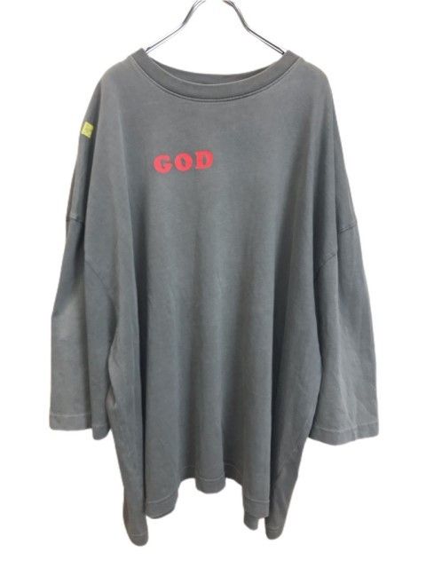 【中古】WILLY CHAVARRIA ウィリー チャバリア 半袖Ｔシャツ　ロゴ　オーバーサイズＴシャツ グレー Ｌ 44789272