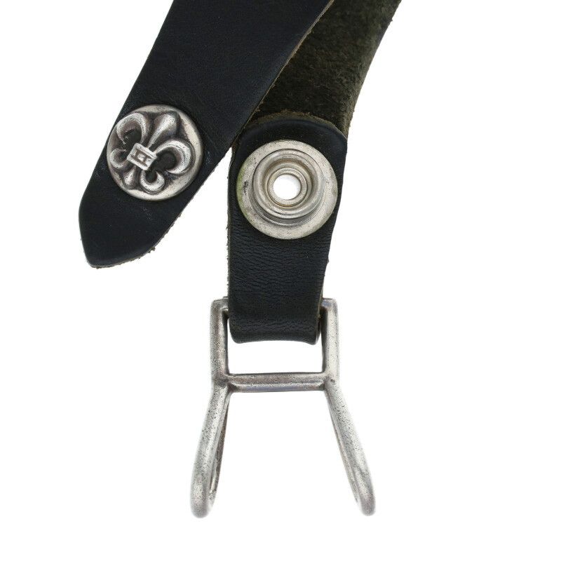 クロムハーツ BELT LOOP BSフレアボタンレザーベルトループ