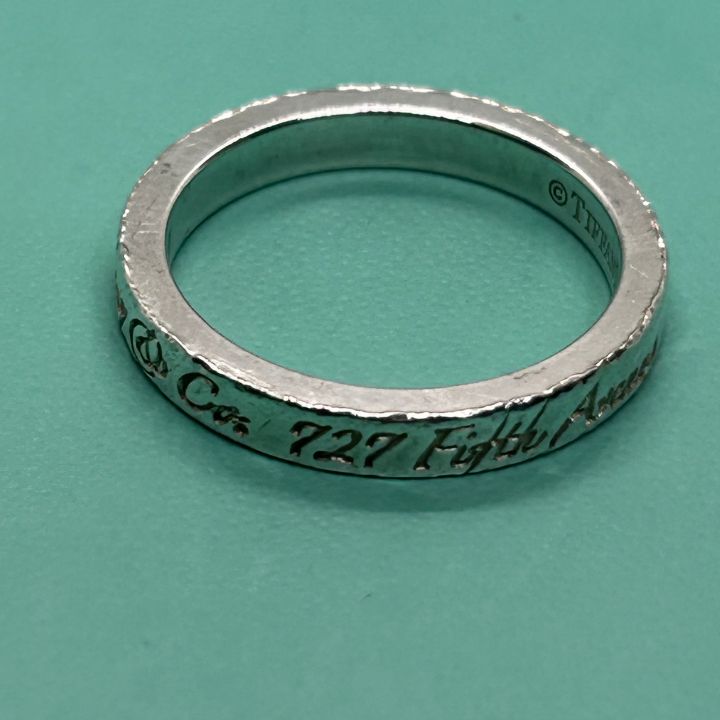 TIFFANY＆CO．シルバー925ニューヨークノーツナローリング