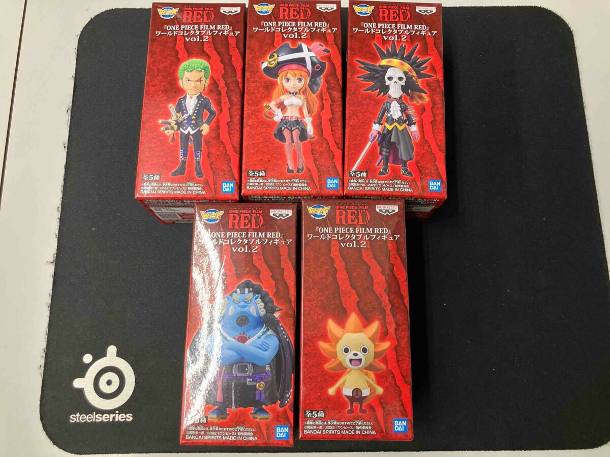 未開封 バンプレスト ONE PIECE ワールドコレクタブルフィギュア トレジャーラリー シキ・ナミ・サニー号ver. 全5種 コンプ