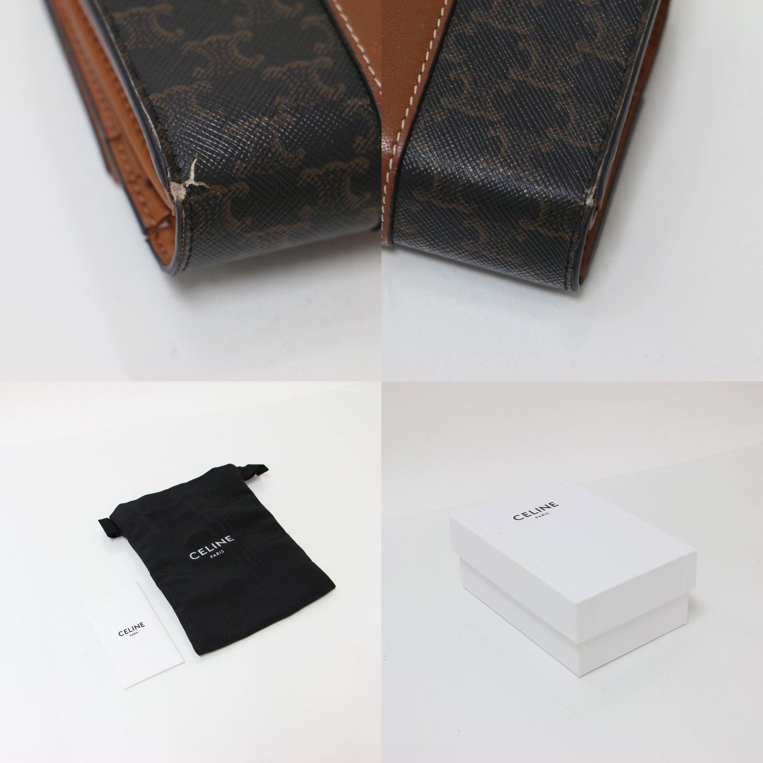 CELINE セリーヌ トリフォールドウォレット トリオンフキャンバス