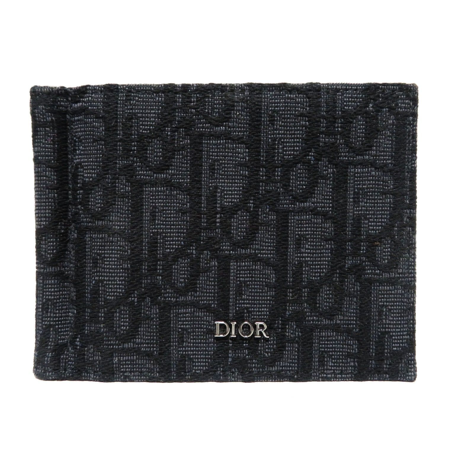 ✨最終値下げ✨DIOR オブリーク　マネークリップ 2023現行メンズDIORオブリーク二つ折り財布マネークリップ