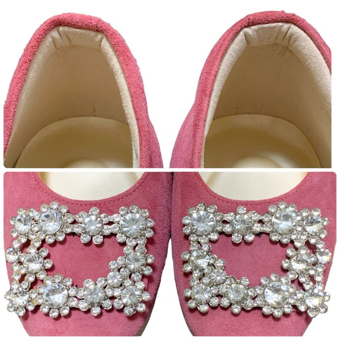 HILLS AVENUE ブリトニー ウェーブソール ビジュー PINK サイズ23.5