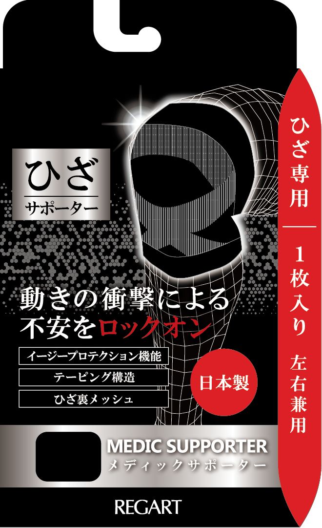 膝用サポーター FUSION 左 Mサイズ メディックサポーター ひざ専用 膝