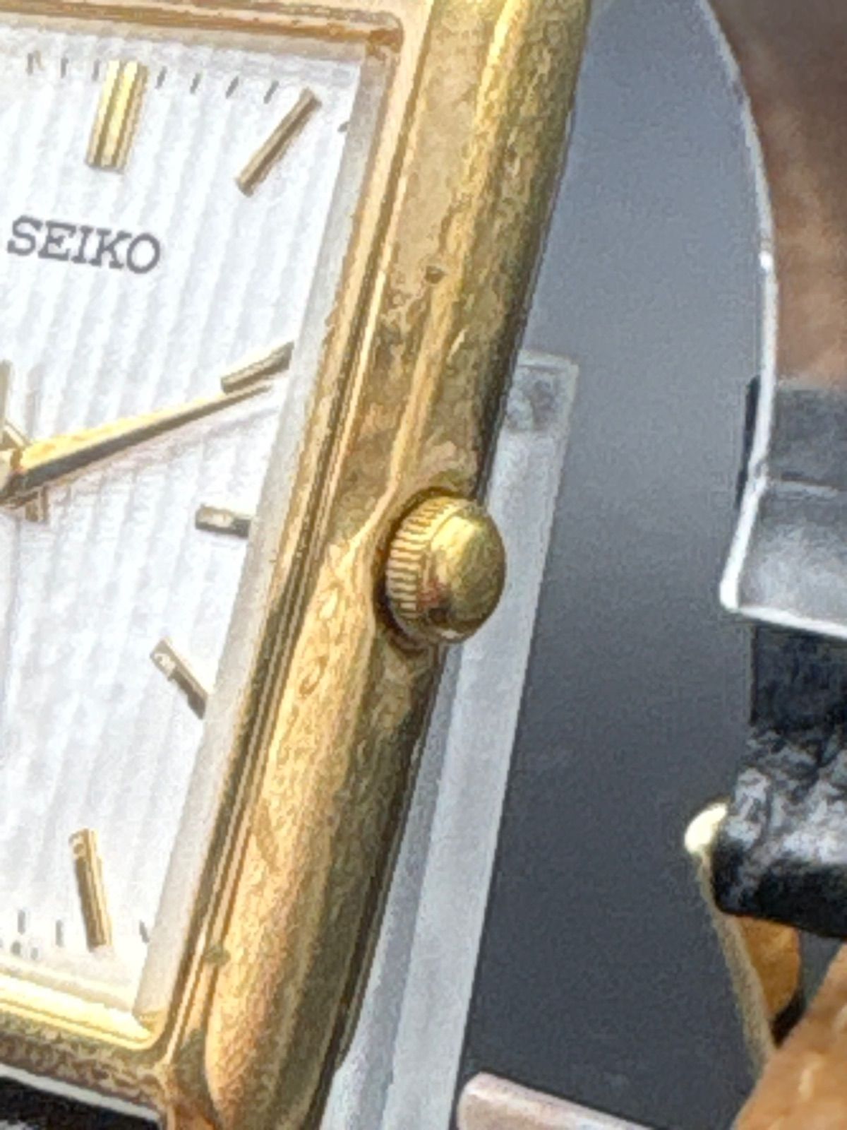 SEIKO V701-5E10】スクエア型 クォーツ レディース腕時計 - メルカリ
