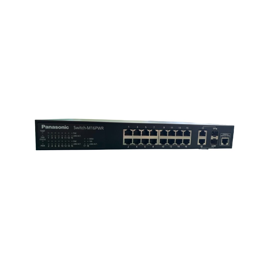 中古】Panasonic Switch-M16PWR (PN231699) PoE対応 L2マネージド 
