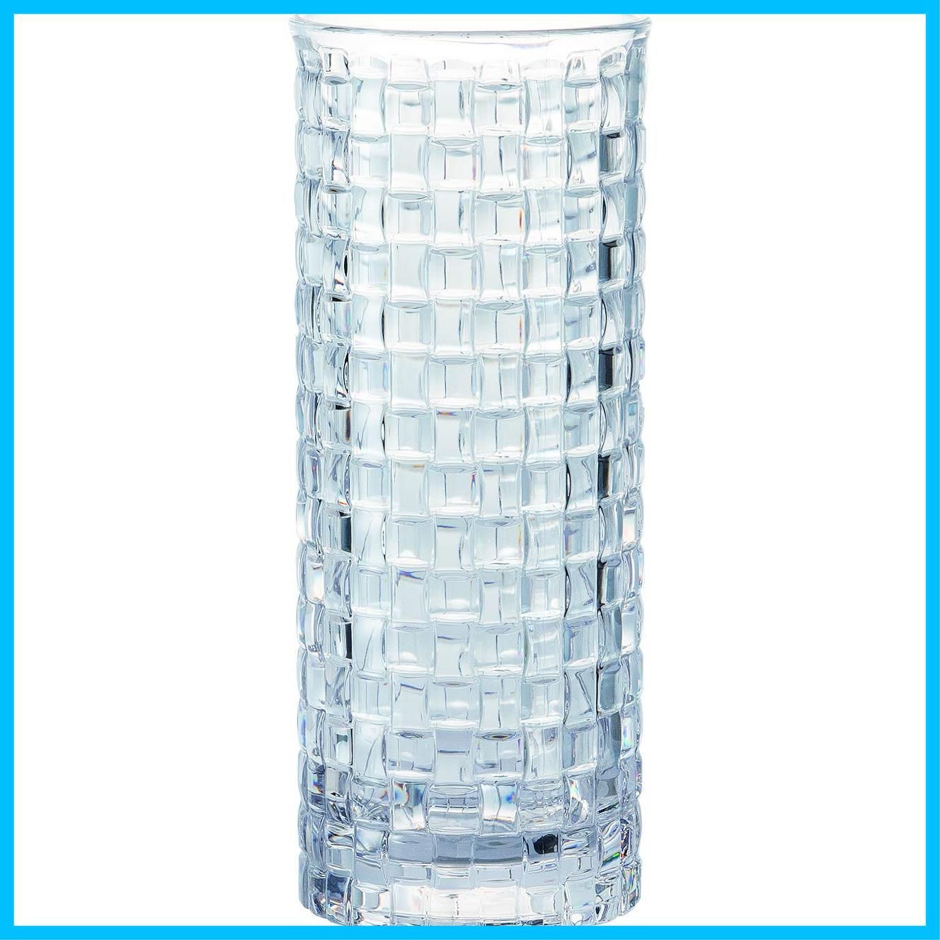 【特価セール】ホワイエ HAMMER GLASS (ハンマーグラス) クリスタMOSAIC 10xH25 花瓶 クリスタル クリア 割れない ポリカーボネート