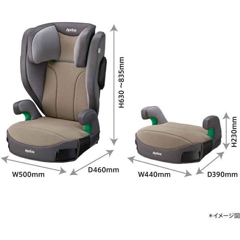 超美品 Aprica ライドクルー ジュニアシート アスタライトグレー アップリカ ライドクルー アスタライトグレー ( 1台