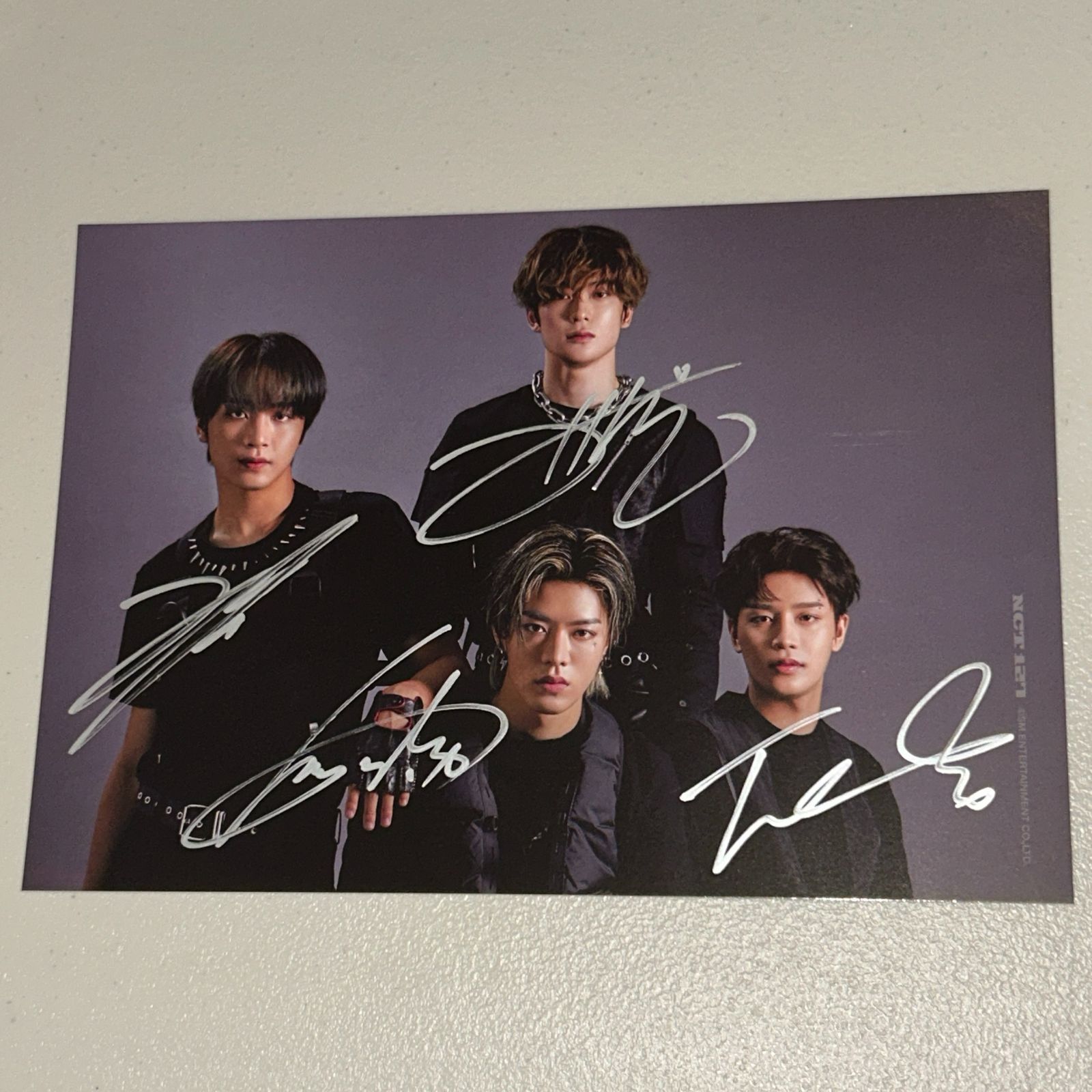 NCT127 4人メンバー 直筆サイン 2021シーグリ A4ポスター