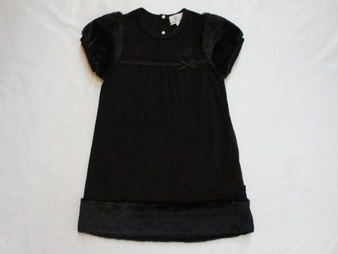 組曲 KUMIKYOKU アウトレット 子供服 女の子 ワンピース 黒 秋 冬 L 約 120cm 130cm 4 ガールズ 女児 キッズ 【中古】 ユーズド リサイクル 古着 子ども服 こども