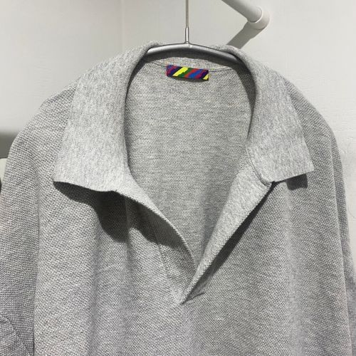 IS-NESS イズネス 23SS 1LDK 別注 KNITTED BIG SKIPPER POLO