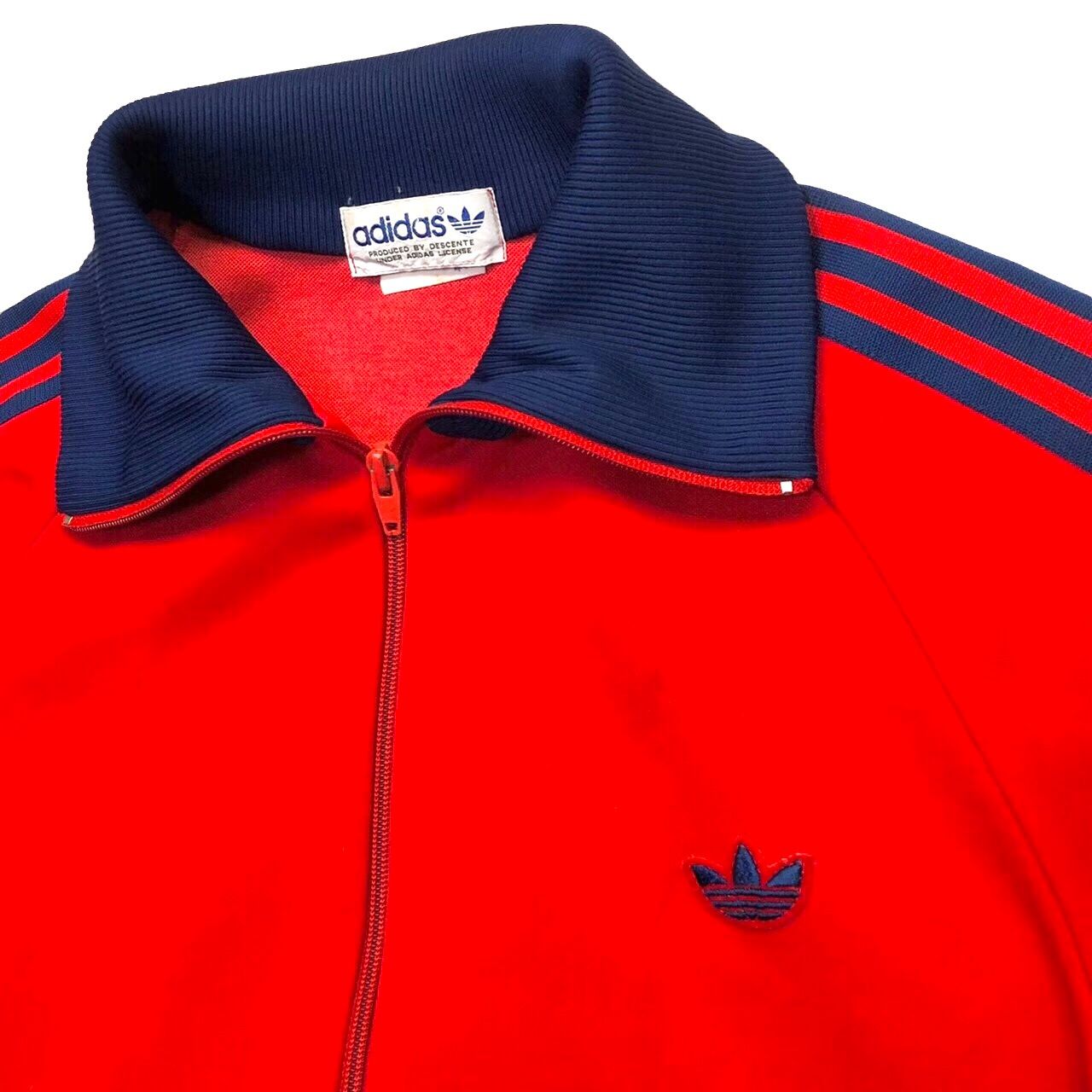 70s adidas デサント　トラックジャケット ラグラン 70s 80s adidas ジャージ トラックジャケット デサント期