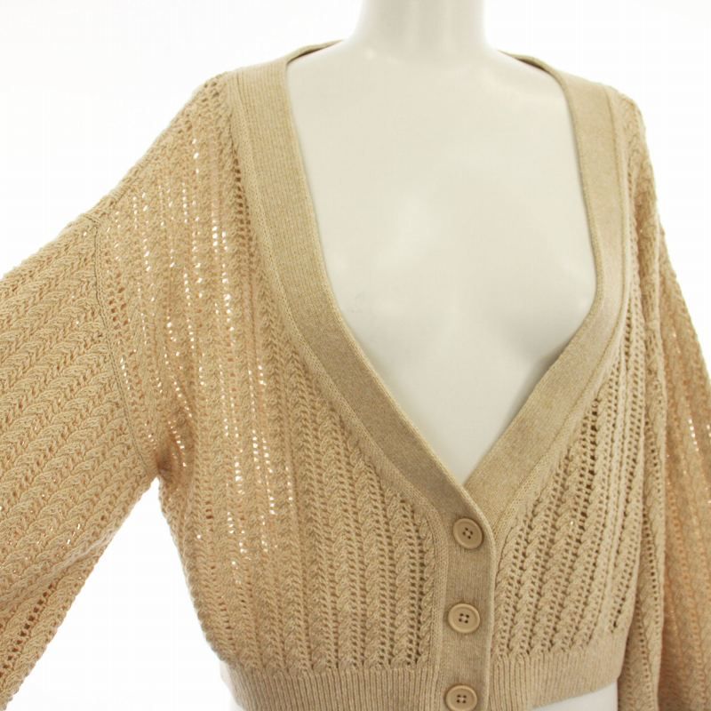 アリスオリビア alice + olivia カーディガン ショート丈 ニット 長袖  