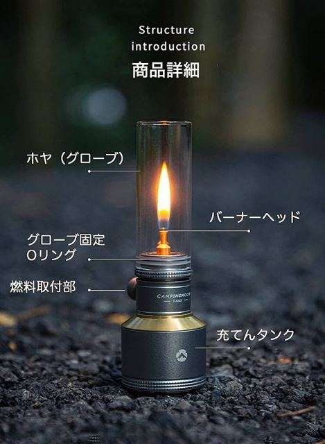 ガスランタン ガスキャンドル ランタン ライト ストーブ キャンドル風