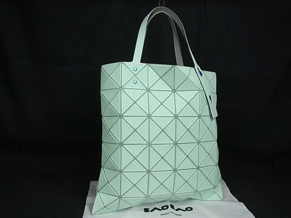 BAO BAO ISSEY MIYAKE バオバオイッセイミヤケ ルーセント PVC ハンドバッグ トートバッグ レディース グリーン系 FI8982